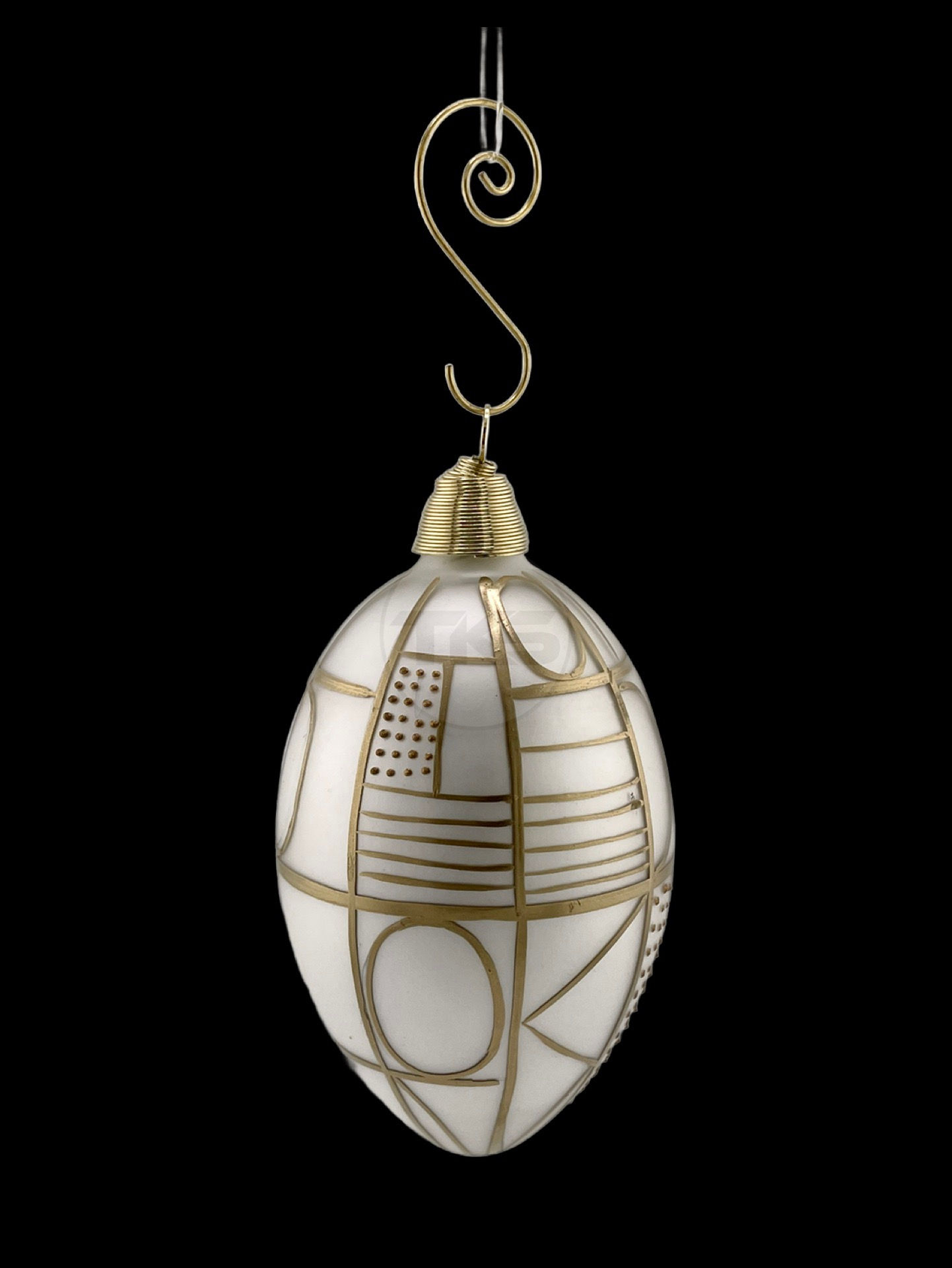 Art Deco Glass Ornament