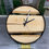 Miniaturbild: Esche Wanduhr Stahlring Schwarz matt