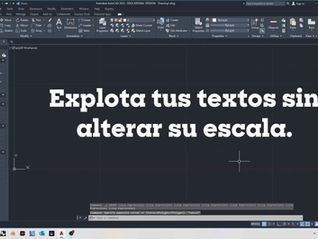 Explotar textos correctamente en AutoCAD