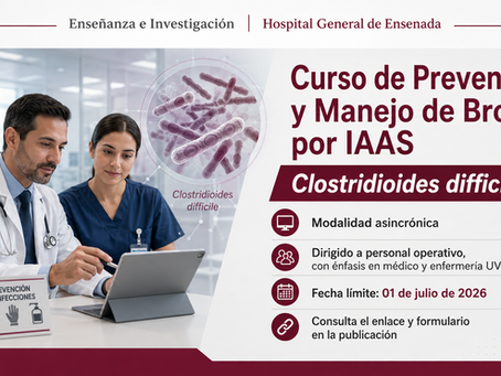 Curso disponible | Prevención y Manejo de Brotes por Clostridioides difficile