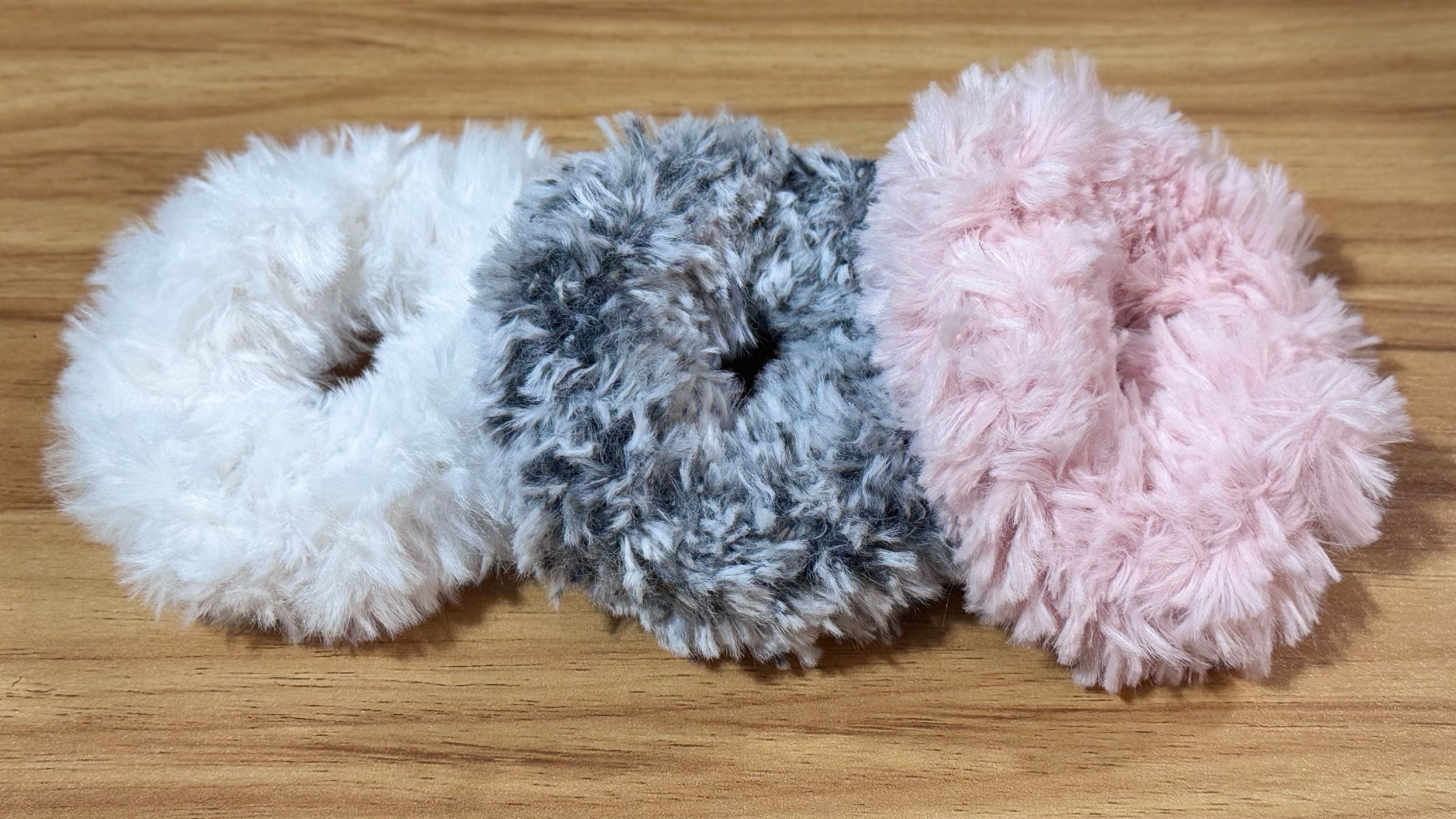Handmade Fluffy Crochet Scrunchie