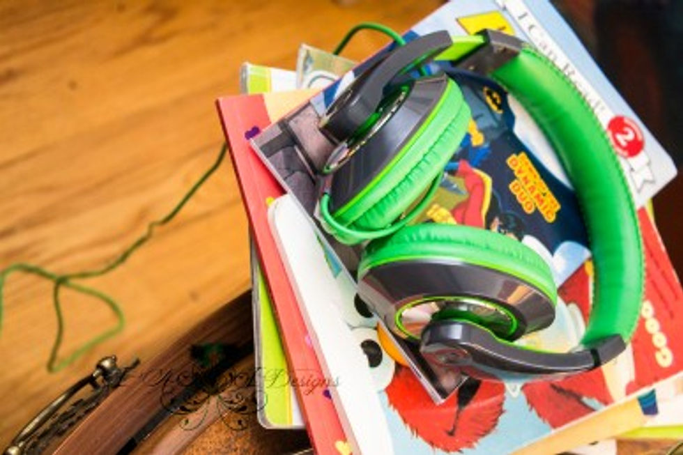 {A Little Green In His Headphones}