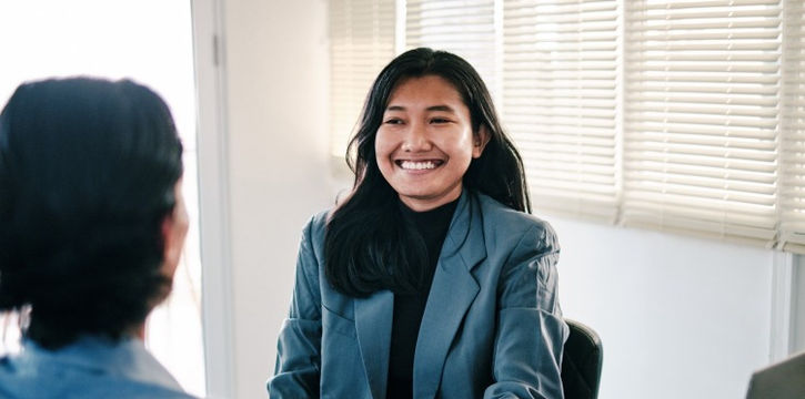 Two people shaking hands