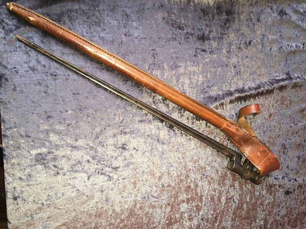 Miniatyrbild: Rysk mosin-nagant bajonett m/1891 m balja. 