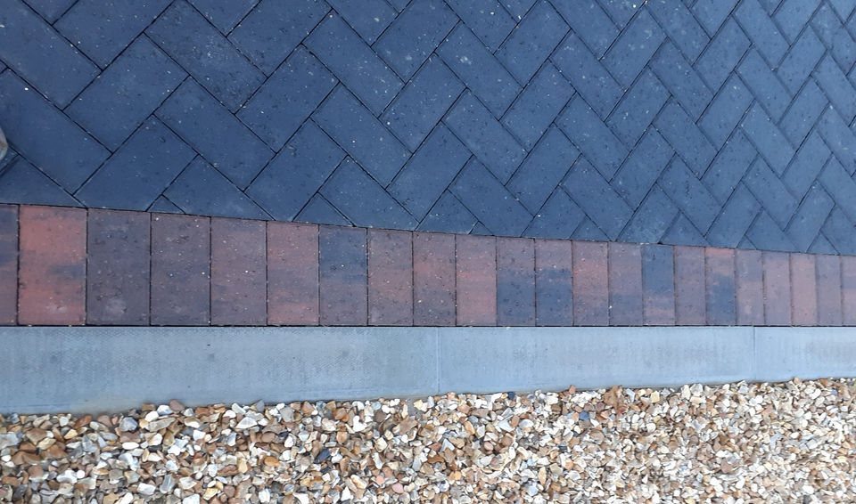 Block paved driveway