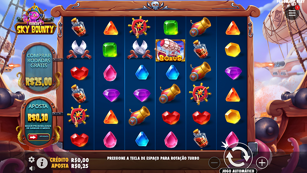 Tela de Sky Bounty