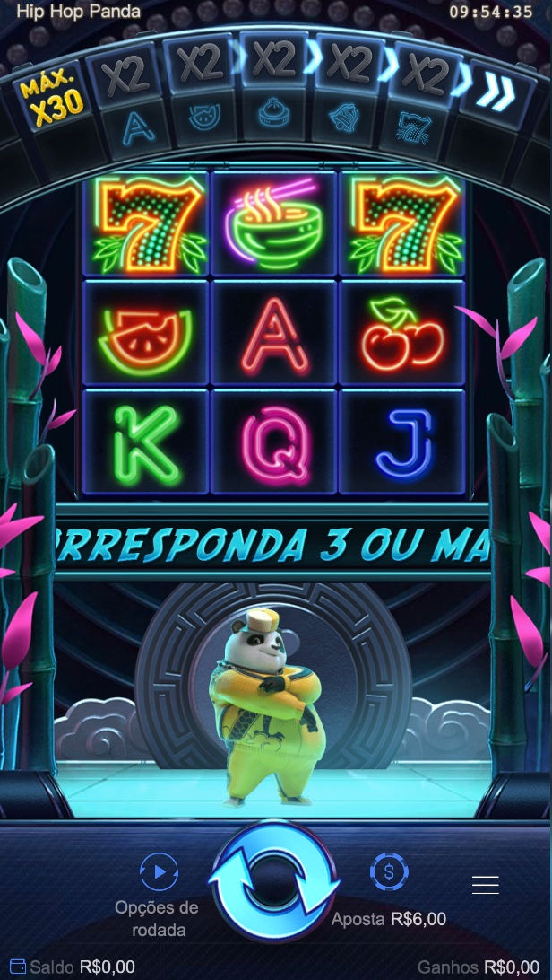 Tela de Hip Hop Panda
