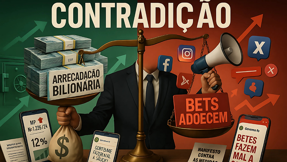 Governo ataca bets nas redes sociais enquanto arrecada bilhões