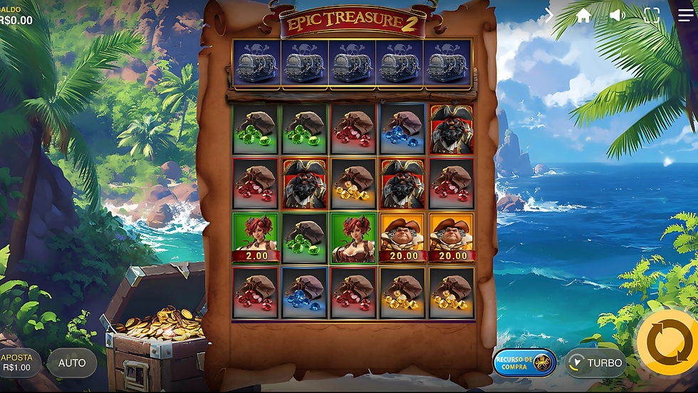 Tela de Epic Treasure 2