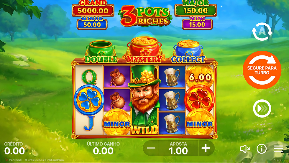 Tela do jogo 3 Pots Riches