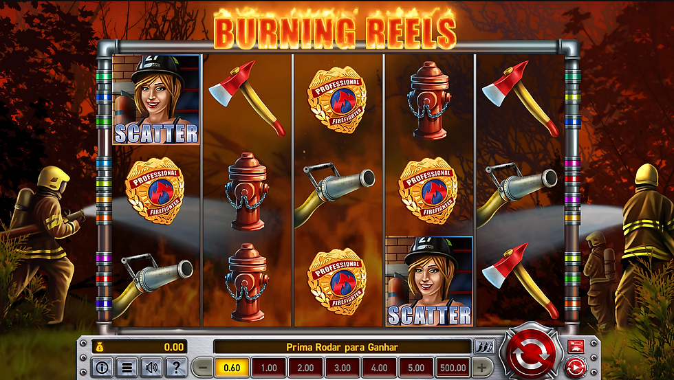 Tela de Burning Reels