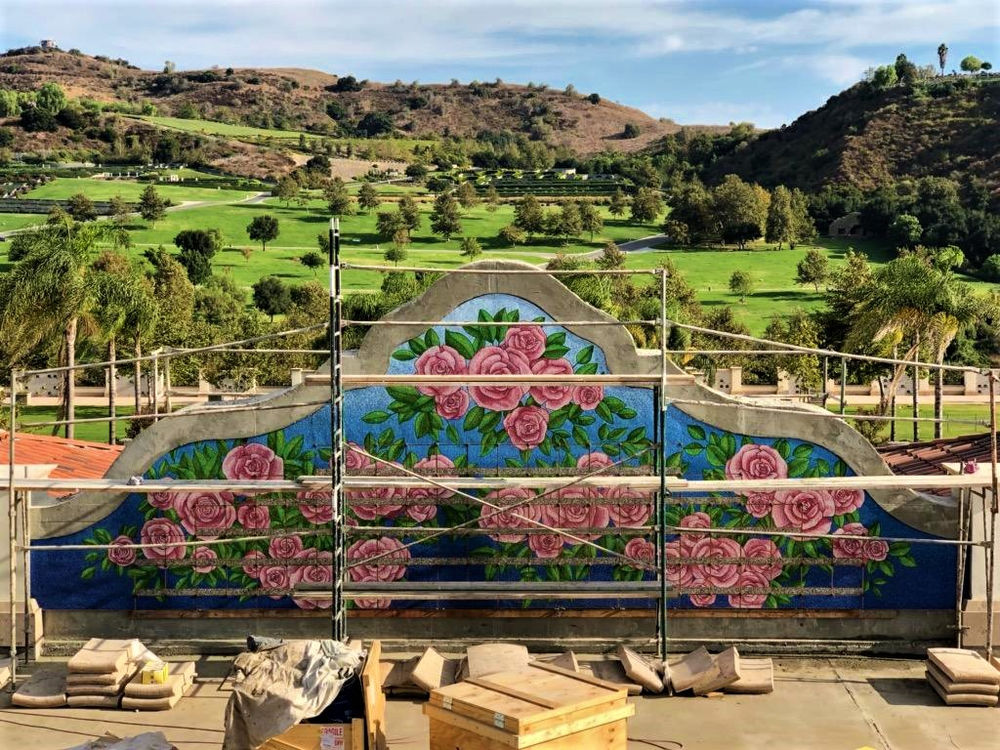 Completed Rose Hills Cemetery Mosaics