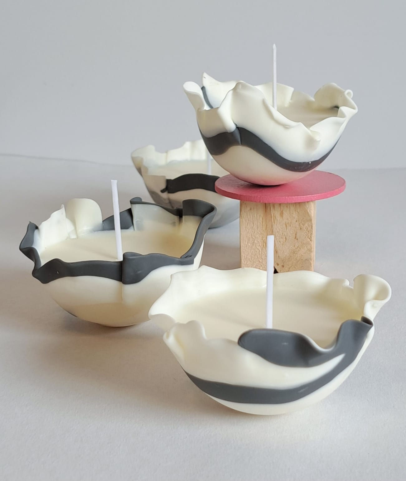 Vela Cinza/Branco (Unidade)