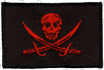 Red calico jack patch