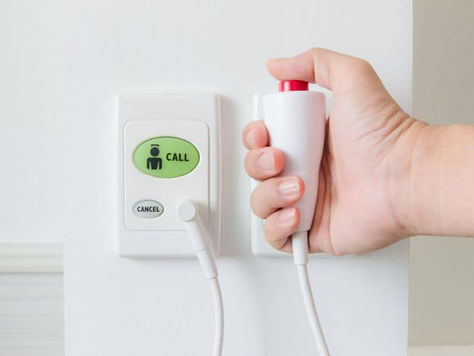A nurse call button