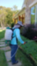 Marshall Grain associate applying liquid organic fertilizer.