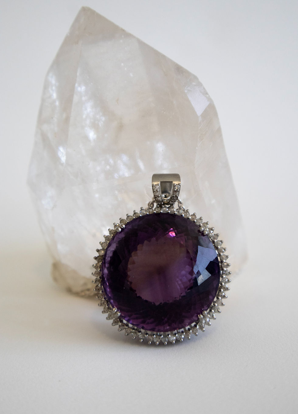 Thumbnail: Pegasus Amethyst Diamond Royal Pendant