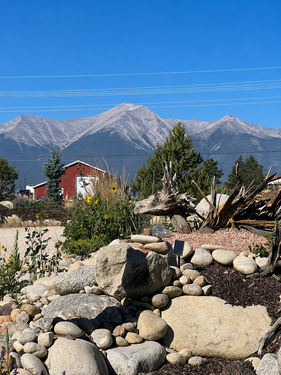 Mountain views near Raindance Ranch in Buena Vista, Colorado