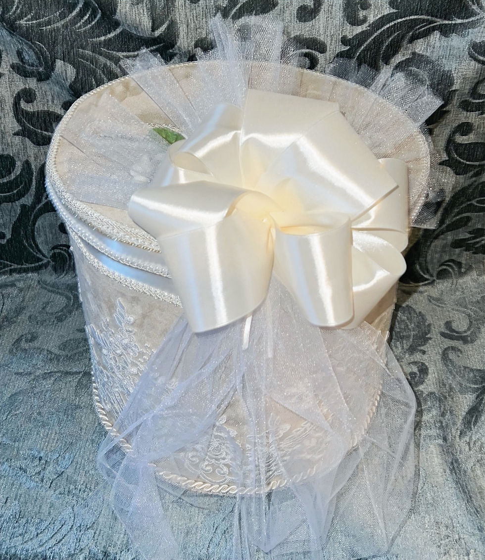 Thumbnail: Sturdy fiber board wedding card box decorated with rhinestone brooch cream picture frame