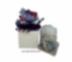 Luxury handcrafted soap gift set in pearl box with bow and mesh sponge