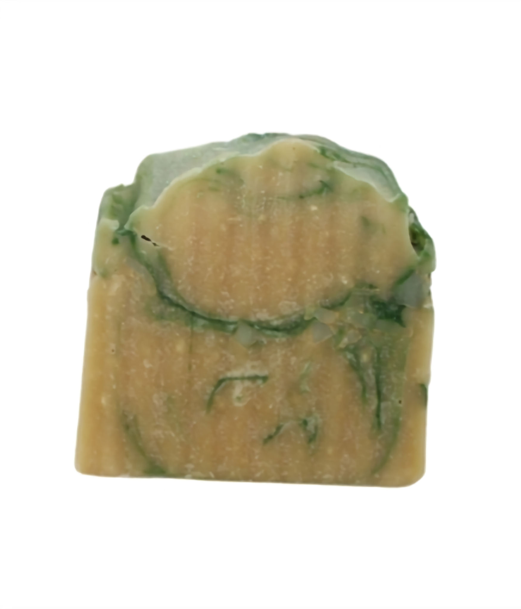 Handcrafted Peppermint Castile bar soap with organic grass milk, retained glycerin, and organic oils