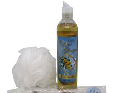 A 13 oz. bottle of handcrafted hot processed liquid soap