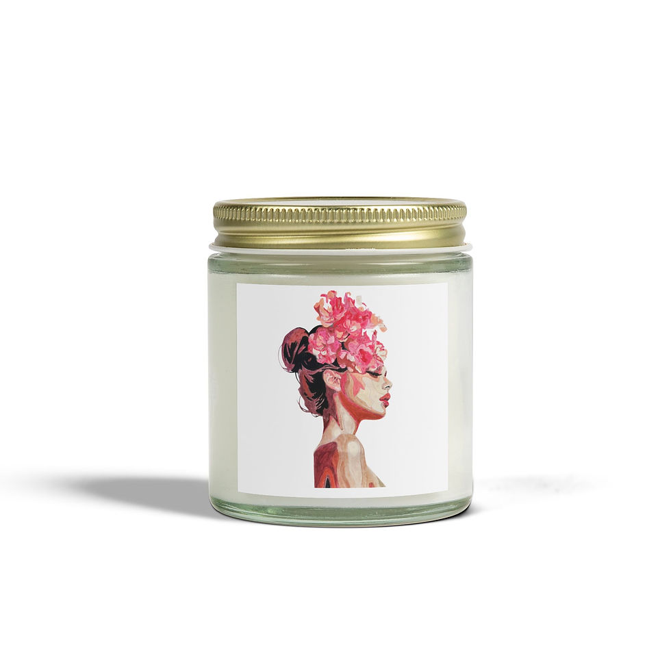 Flower Face - Candle