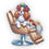 Thumbnail: Pillow - King Charles Cavalier Spaniel in Salon with Rollers
