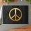 Thumbnail: Peace on Black -  Glass Cutting Board
