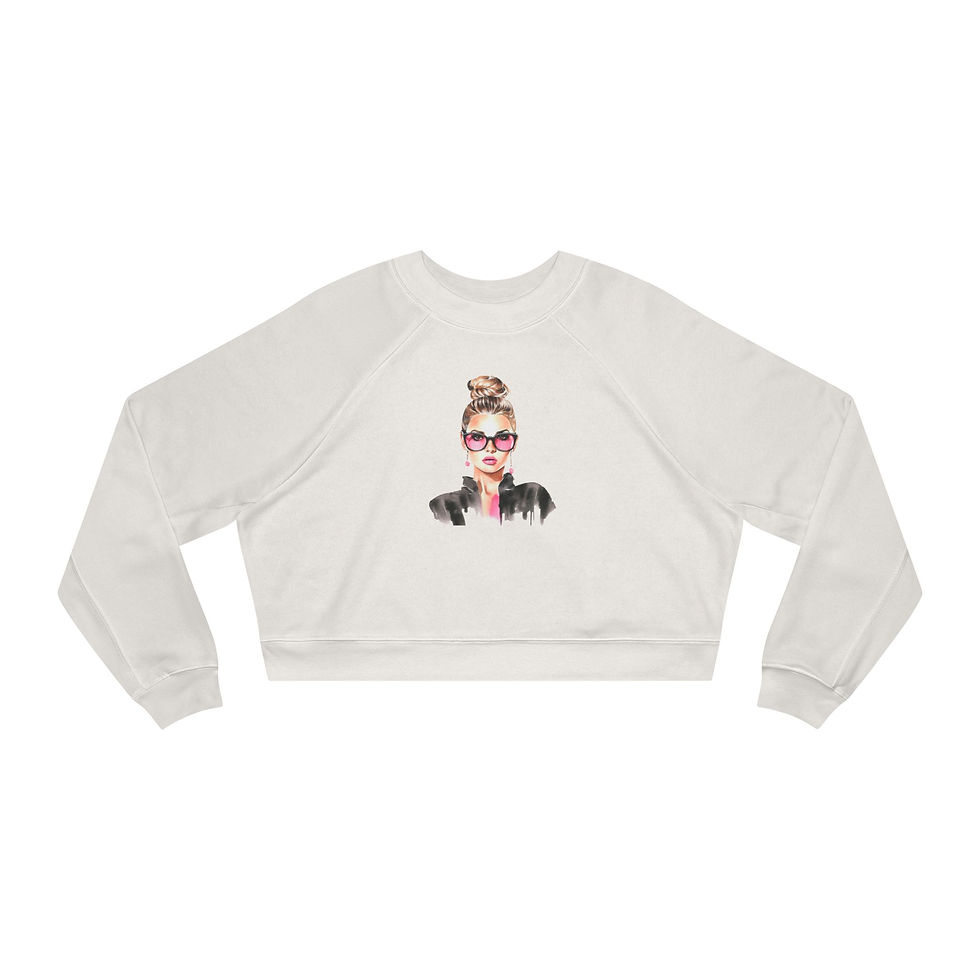 LaLa Chic- Cropped Sweatshirt