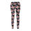 Thumbnail: Watercolor Face Scattered Black-  Leggings 
