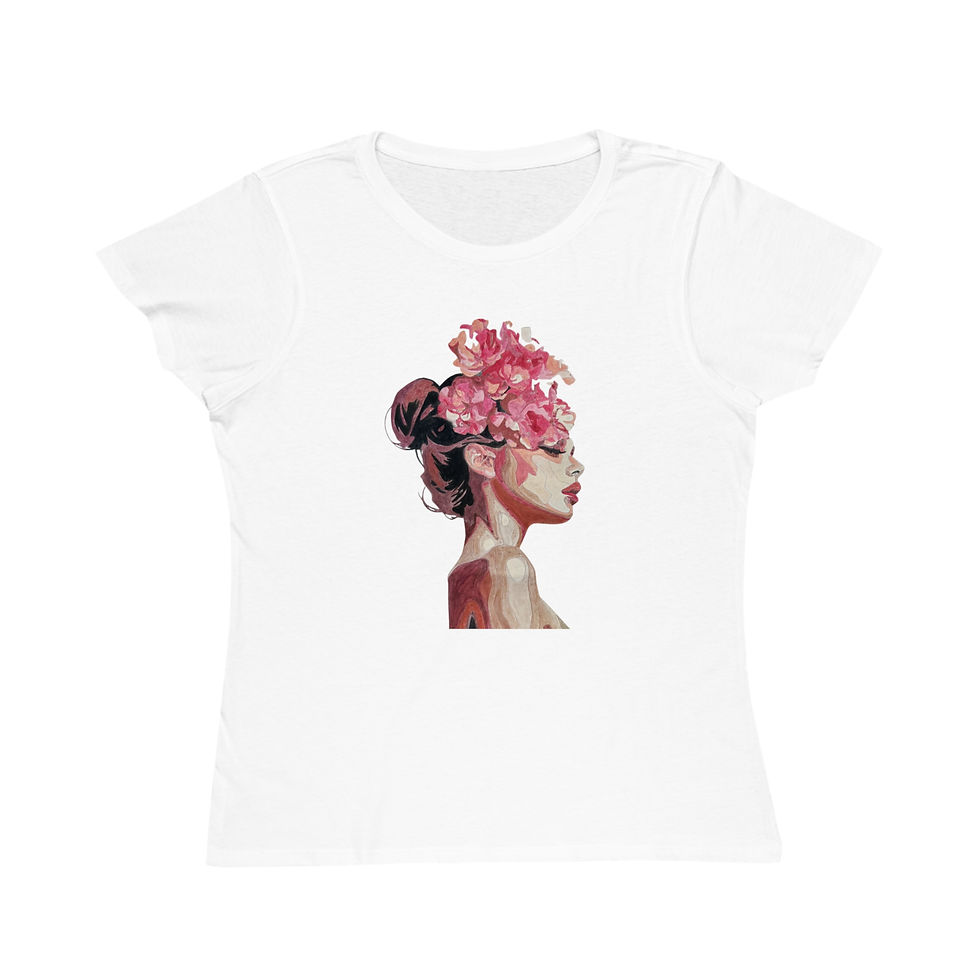 Flower Face- Organic T-Shirt