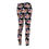 Thumbnail: Watercolor Face Scattered Black-  Leggings 