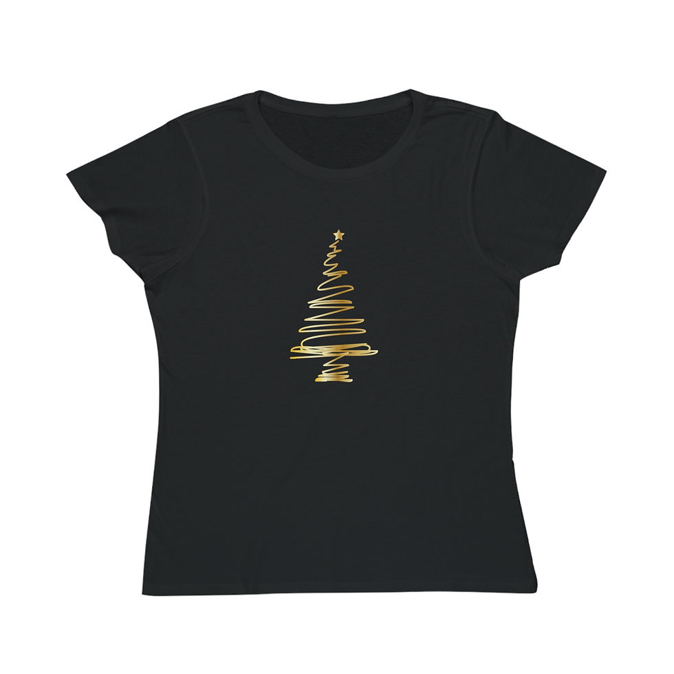 Gilded Christmas Tree- Organic T-Shirt