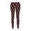 Thumbnail: Flower Face/Black-  Leggings 