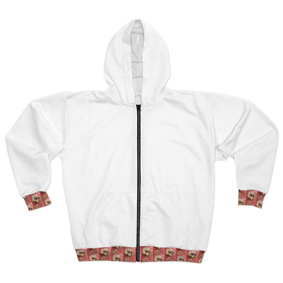 Mod Girl-  Zip Hoodie