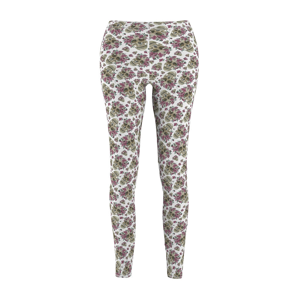 Skulls & Flowers -  Leggings 