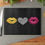 Thumbnail: Lips & Heart Black-  Glass Cutting Board