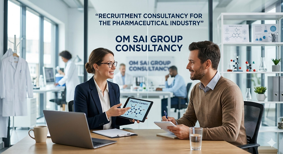 Looking for a recruitment consultancy for pharma? Discover how pharma recruitment experts help pharmaceutical companies hire skilled professionals across R&D, QA, QC, manufacturing, sales, regulatory affairs, and healthcare sectors.