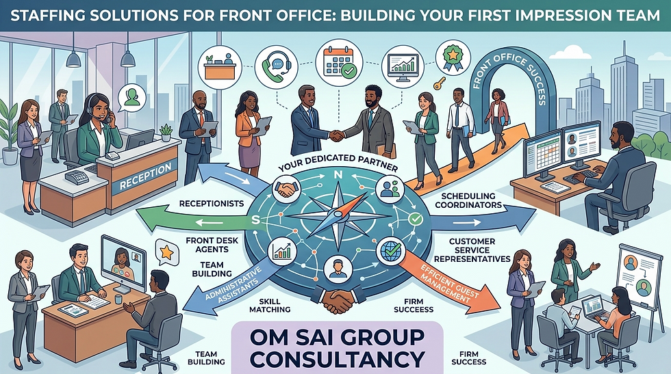 Staffing solutions for front office for employers