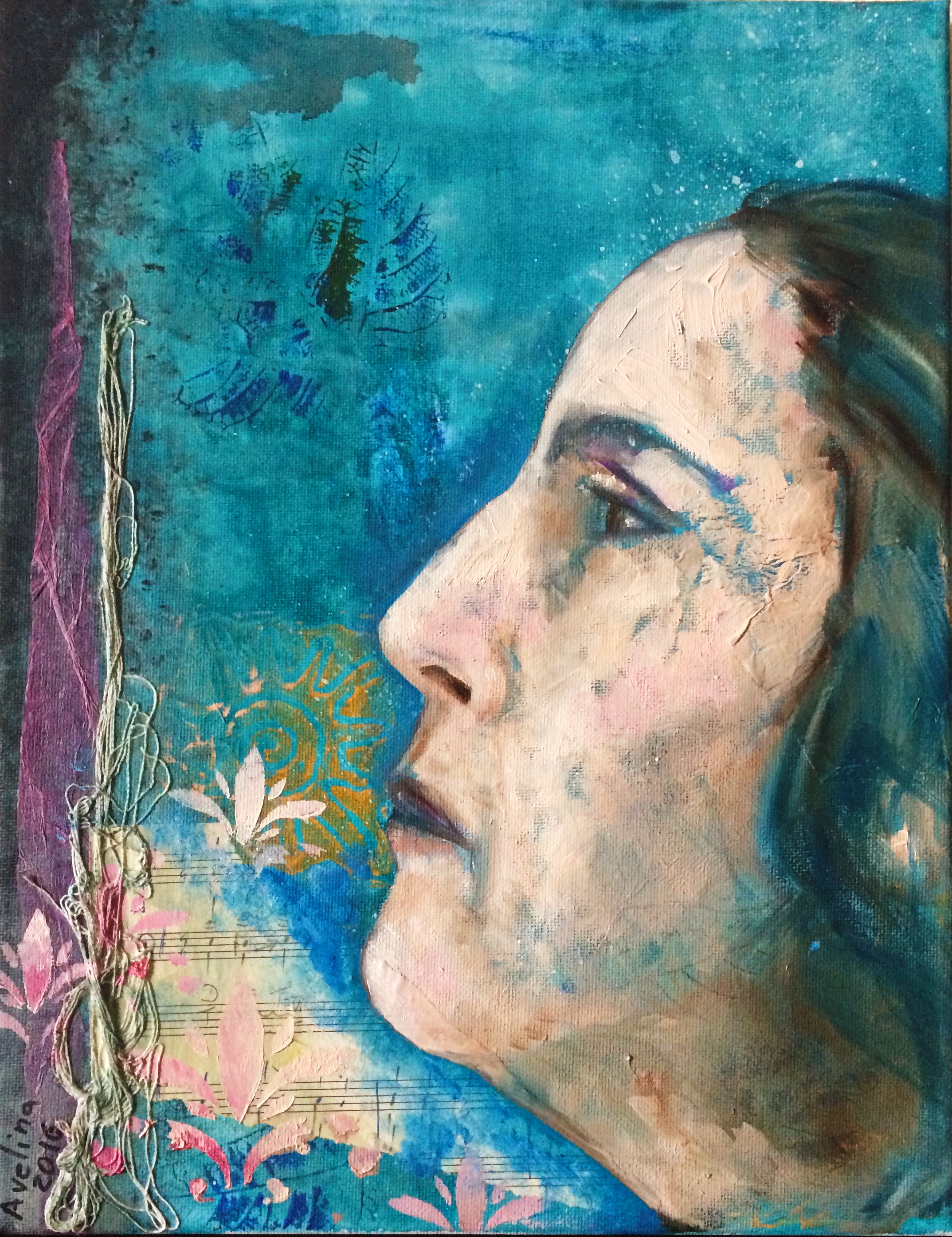 Self portrait with cracks