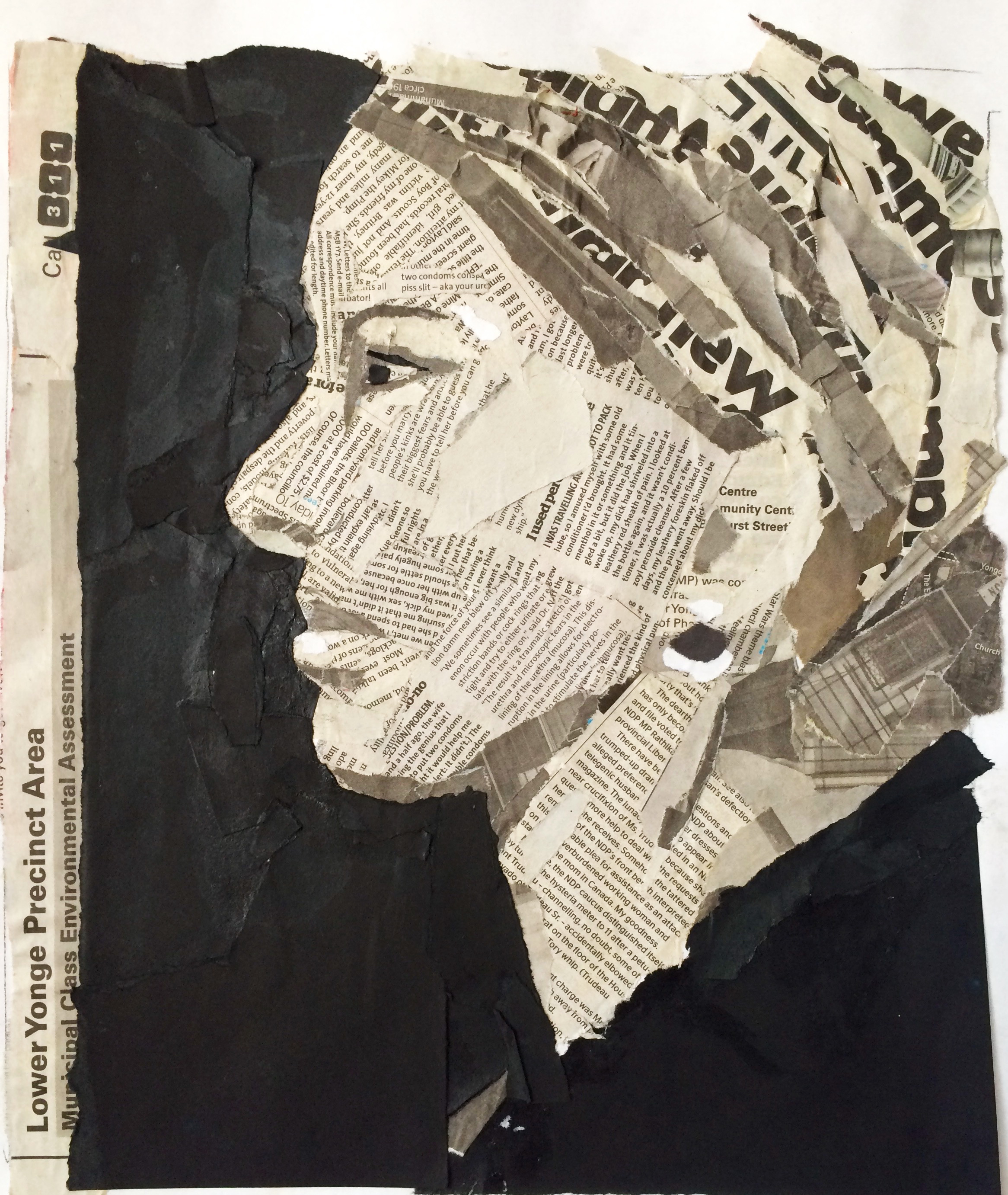 Woman with head scarf