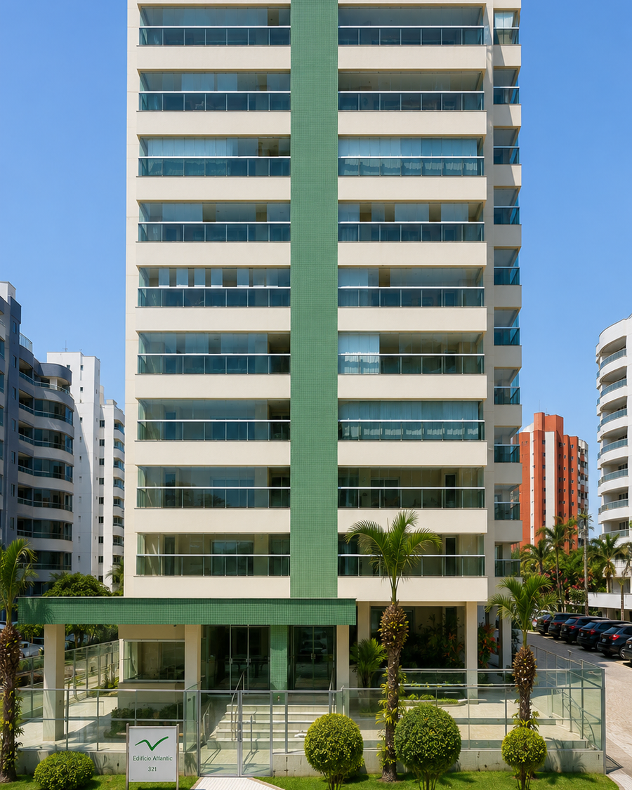 Fachada do Edifício Atlantic, Módulo 06, Riviera de São Lourenço, Bertioga