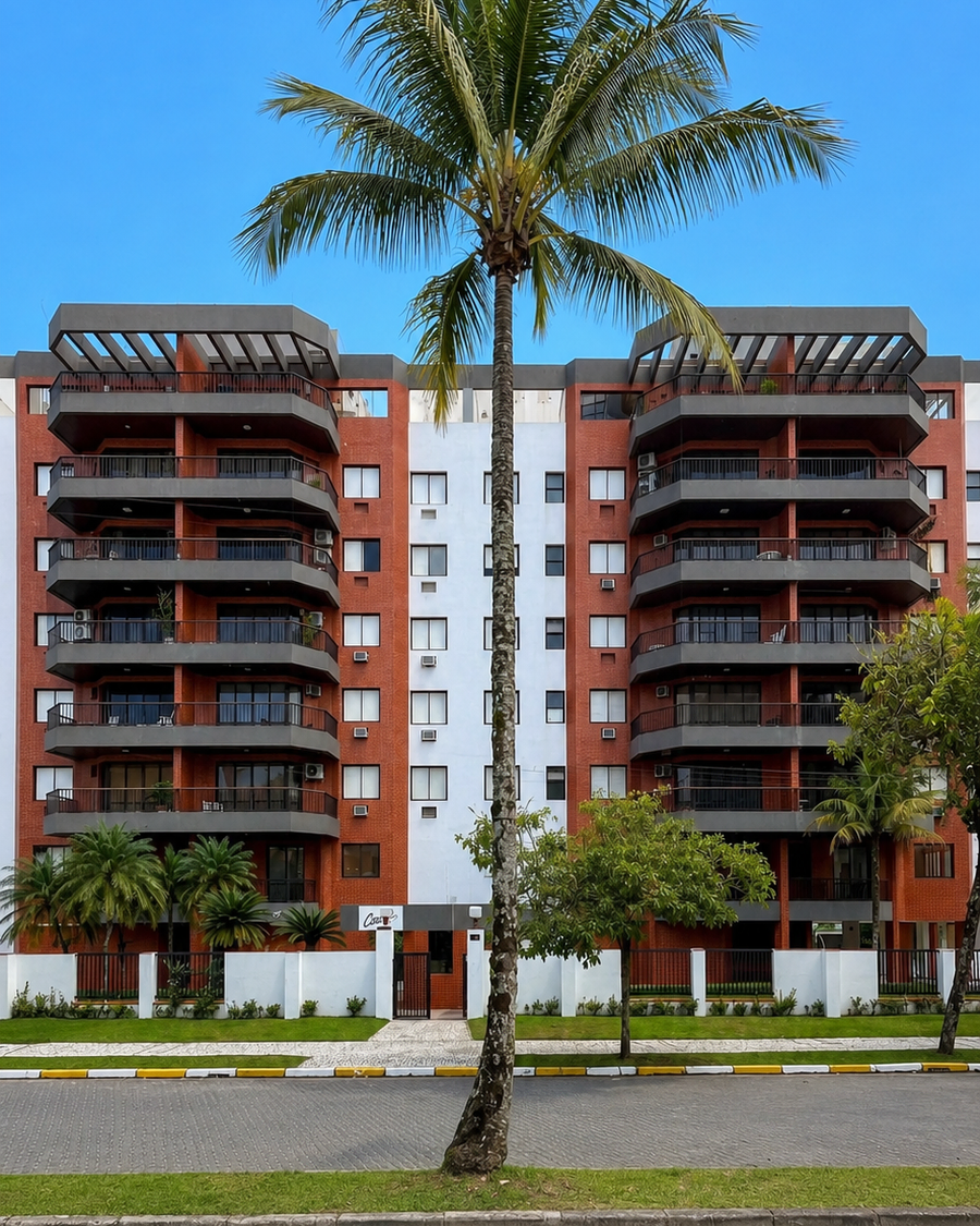 Fachada do Edifício Ilha do Caribe, Módulo 04, Riviera de São Lourenço, Bertioga