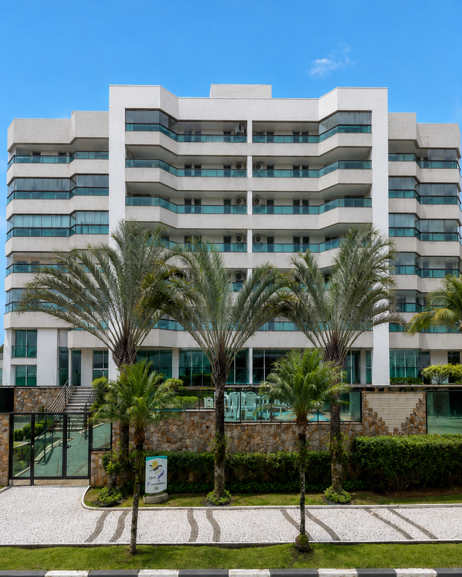 Fachada do Edifício Itamambuca, Módulo 02, Riviera de São Lourenço, Bertioga