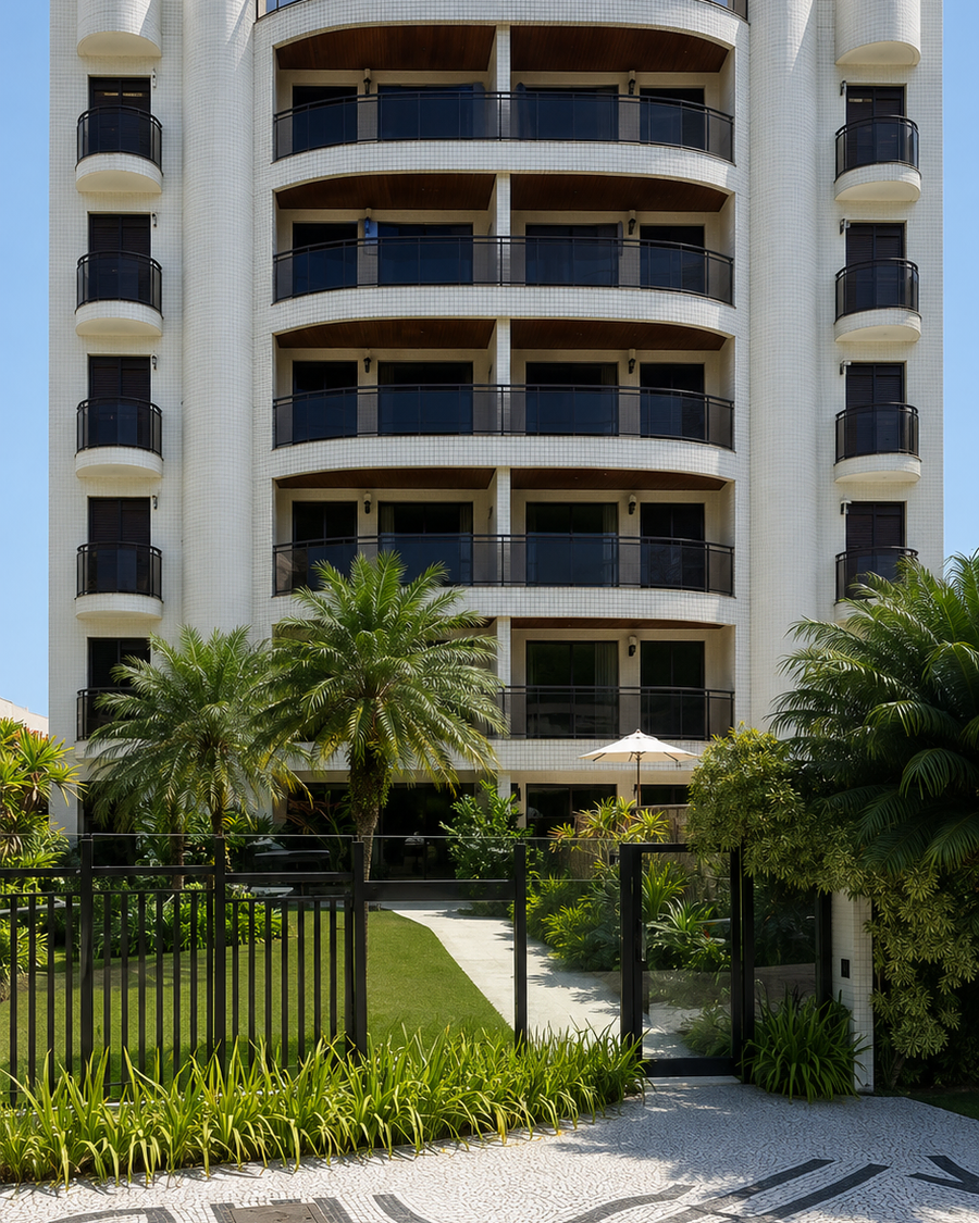 Fachada do Edifício Meridiano, Módulo 04, Riviera de São Lourenço, Bertioga