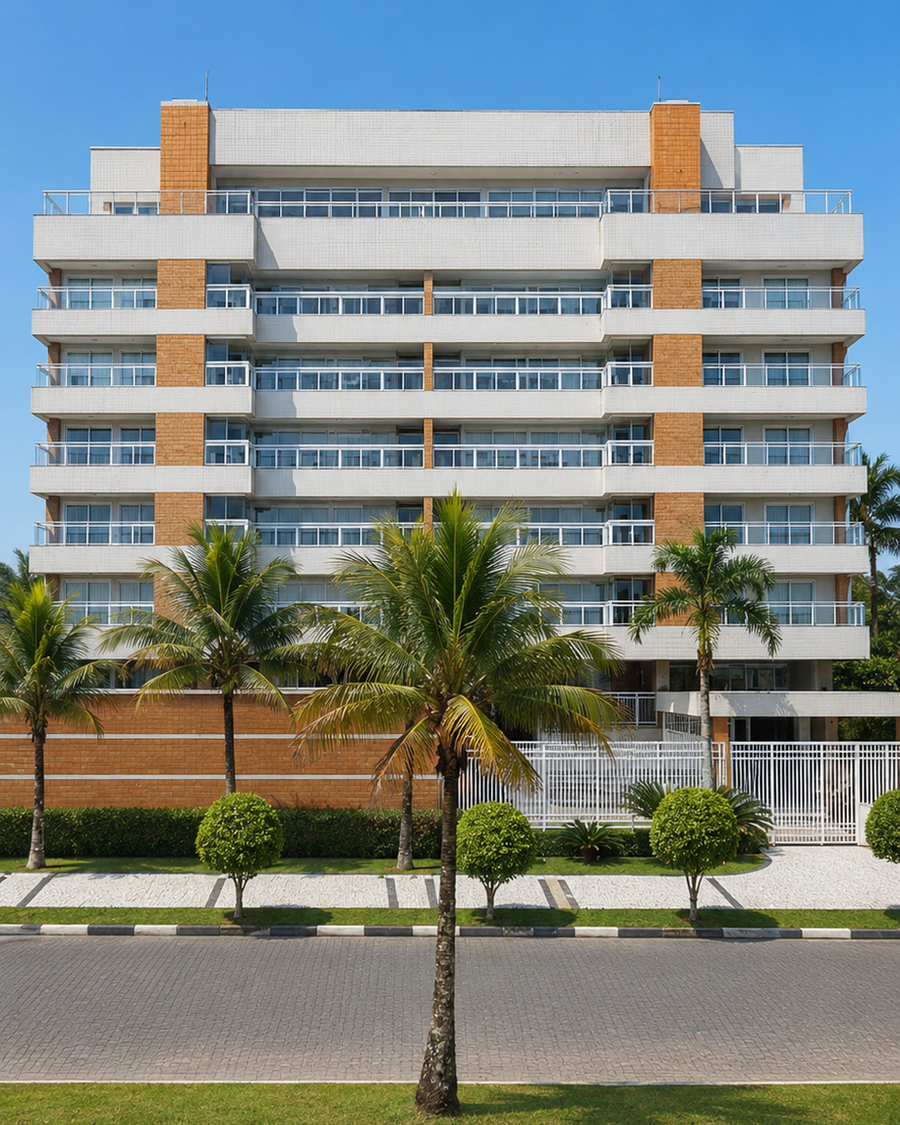 Fachada do Edifício Belleville, Módulo 02, Riviera de São Lourenço, Bertioga