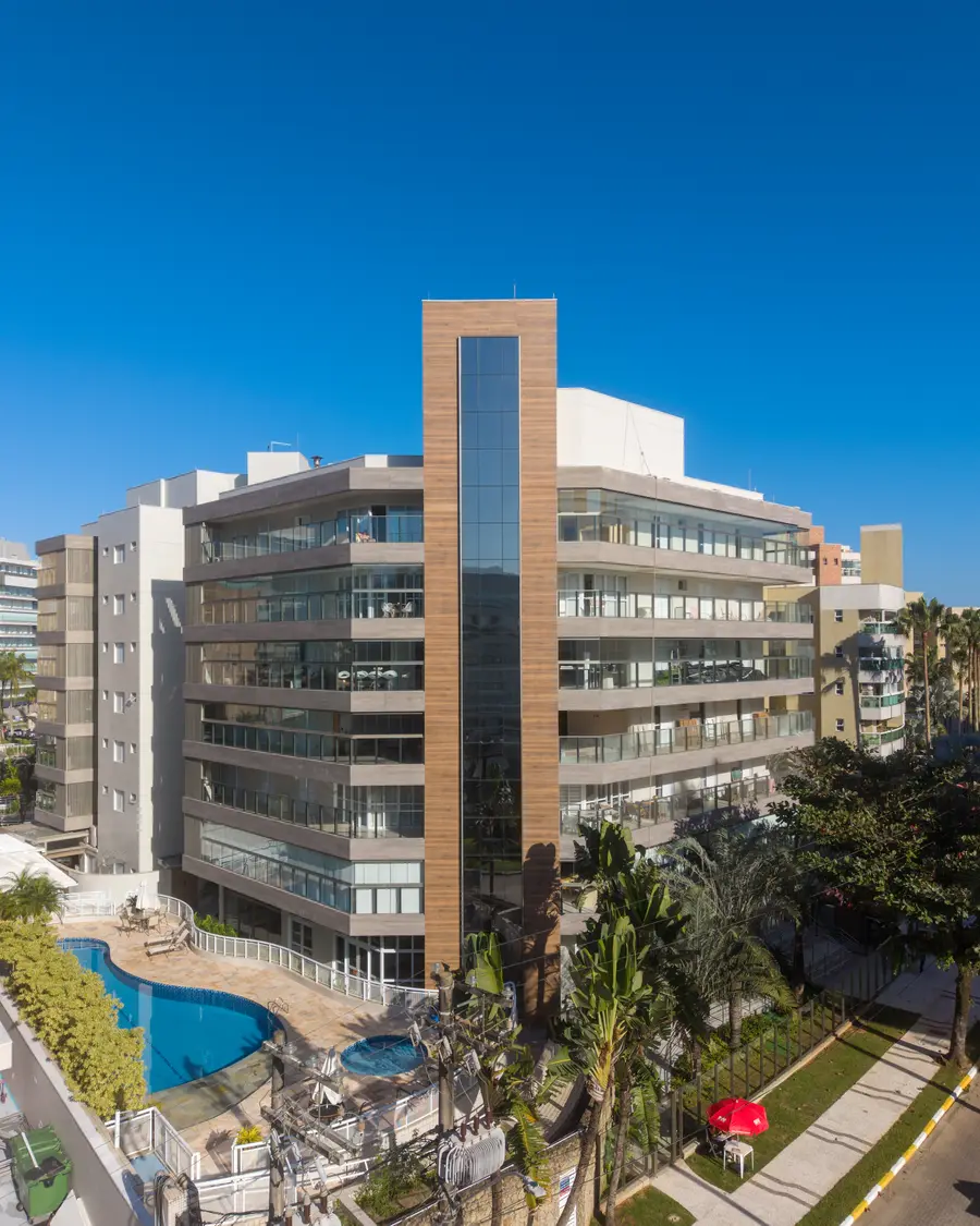 Fachada do Edifício Costa Mare, Módulo 07, Riviera de São Lourenço, Bertioga