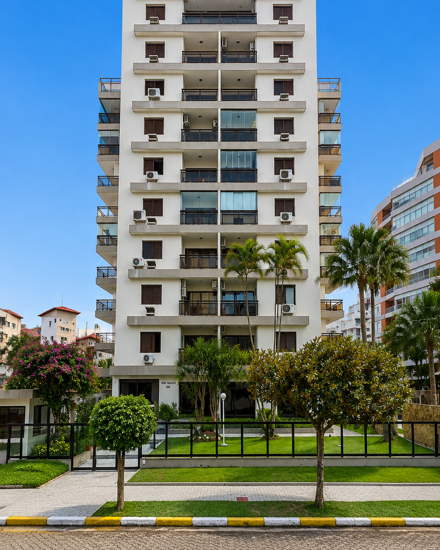 Fachada do Edifício Indaiá, Módulo 03, Riviera de São Lourenço, Bertioga