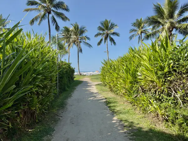 Jardim compartilhado (PI) do Módulo 06 da Riviera de São Lourenço, usado pelo Edifício Itaperubá